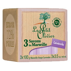 Jabones de Marsella a la Lavanda - 3x100 g - Click en la imagen para cerrar