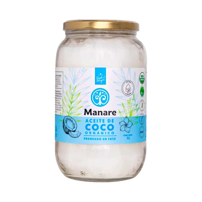 Aceite de Coco extra virgen Orgnico 1 litro - Click en la imagen para cerrar