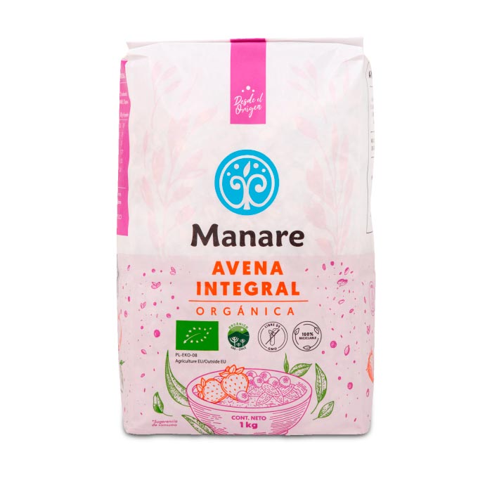 Avena Integral Orgnica 1 kilo - Manare