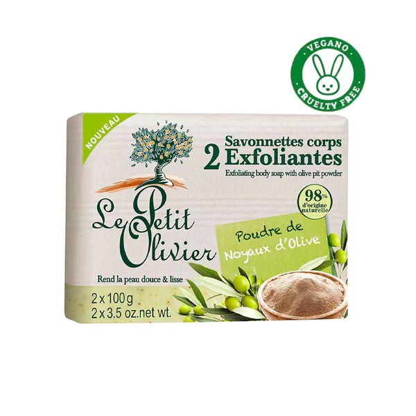 Jabn Exfoliante Cuerpo Oliva 2x100 grs Le Petit Olivier - Click en la imagen para cerrar