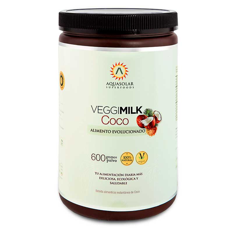 Leche Vegetal de Coco en Polvo 600 grs. -VeggiMilk Coco - Click en la imagen para cerrar
