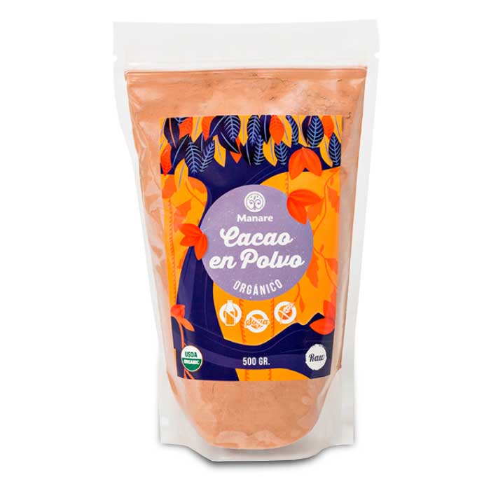 Cacao Orgnico en Polvo Crudo 500 grs